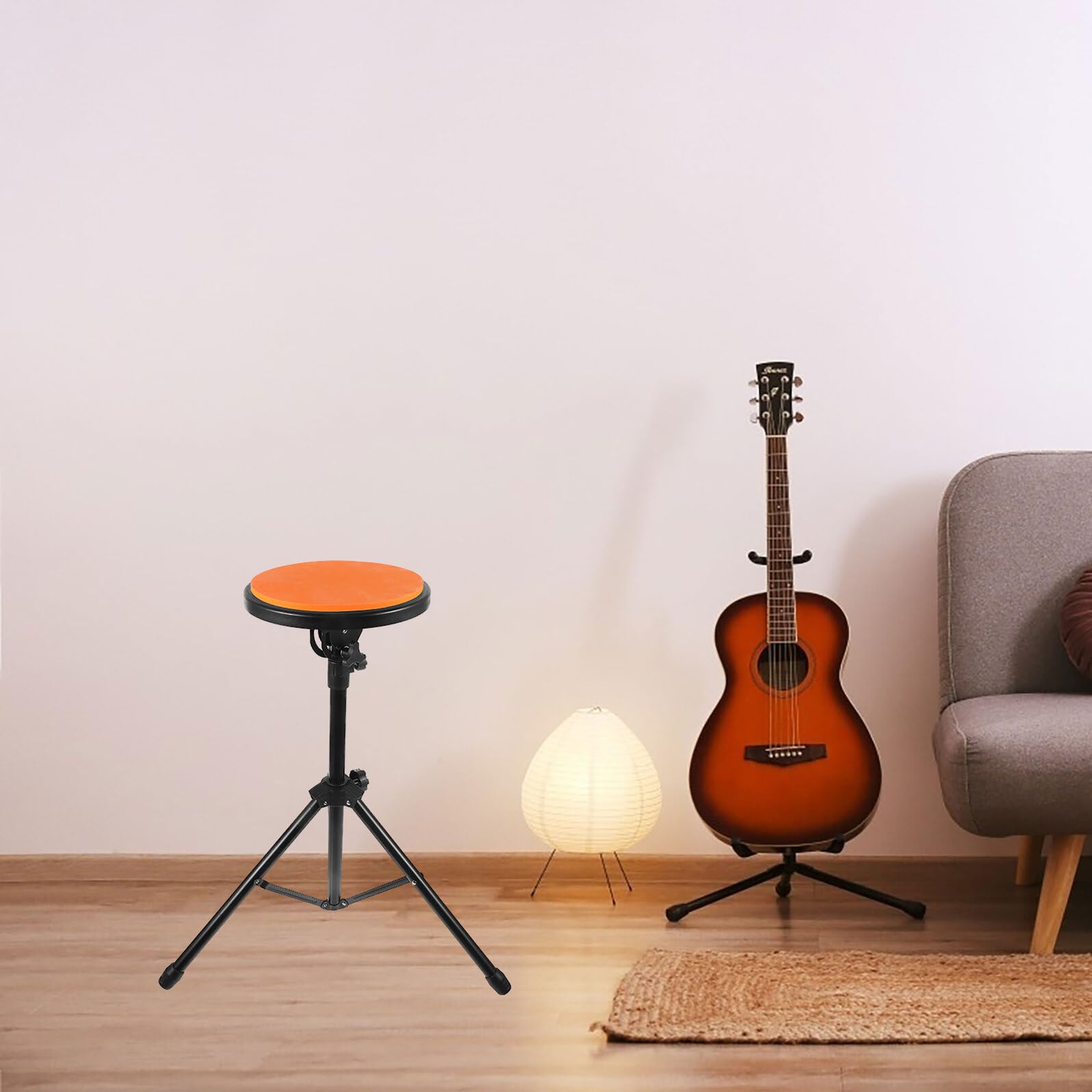 Totority Set di Pad Batteria da 8 Pollici per Esercizi Silenziati con Supporto Portatile per Allenamento Rullante e Pratica a Casa
