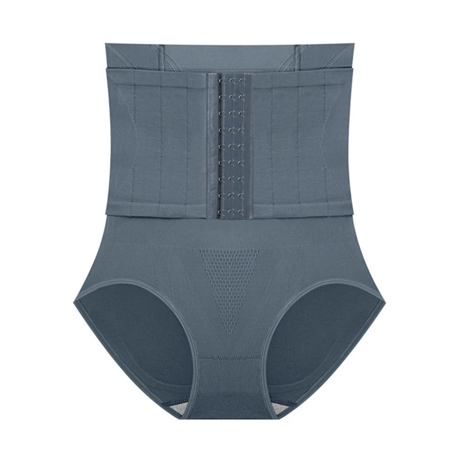 Bodysuit Shapewear Vita Trainer Corsetto Shapewear Riducente Body Shaper Guaina Pancia Modellante Cinghia Dimagrante Biancheria Intima Cintura Butt Lifter Slip für Snellente(Gray,M)