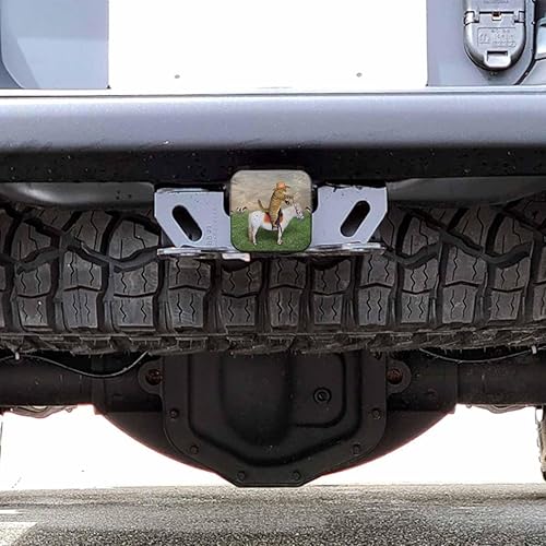 Miniatura 6 de Cubierta de enganche para gato, vaquero, 2 pulgadas de diámetro, divertidos vaqueros, gatos, caballos, pastas, vacas, cubierta de tubo de enganche