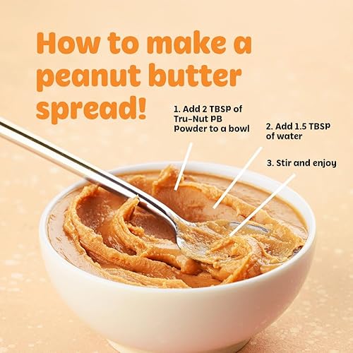 Miniatura 5 de Tru-Nut Mantequilla de maní en polvo hecha con ingredientes naturales vegana baja en carbohidratos sin gluten sin OMG proteína en polvo de