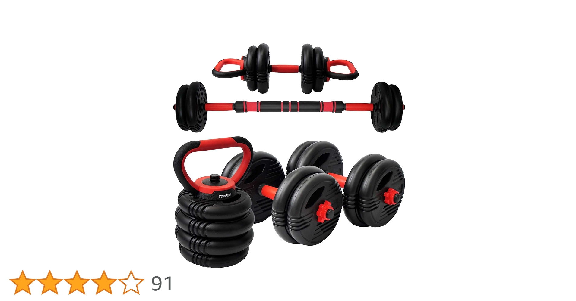 TOP FILM 15kg x 2個セット ダンベル TOP FILM ダンベル 可変式 15kg 可変式ダンベル 30kg 多機能 2個