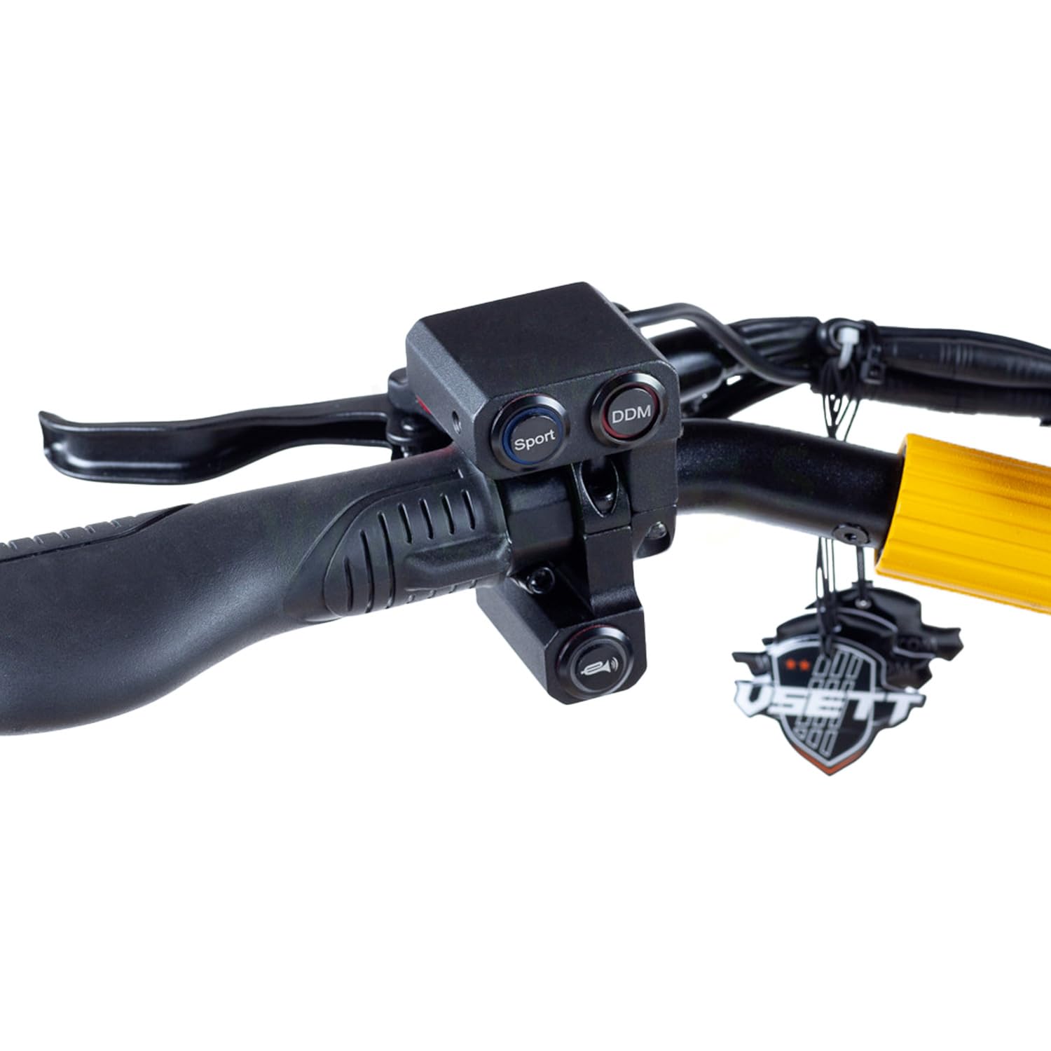 VSETT Trottinette Electrique 10 Plus Super, 2 Moteurs 1400W, Autonomie jusqu'à 150km, 25 KM/H, Ecran LED 5x5, Tout Terrain, Noir et Jaune