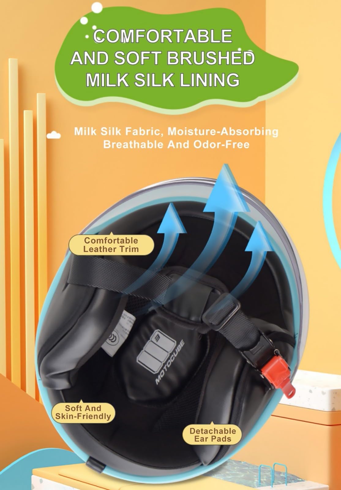 Simpatico casco integrale da moto per bambini, casco da skateboard per sport all'aria aperta per bambini e ragazze, casco per scooter elettrico omologato DOT/ECE con visiera parasole C,48-54CM