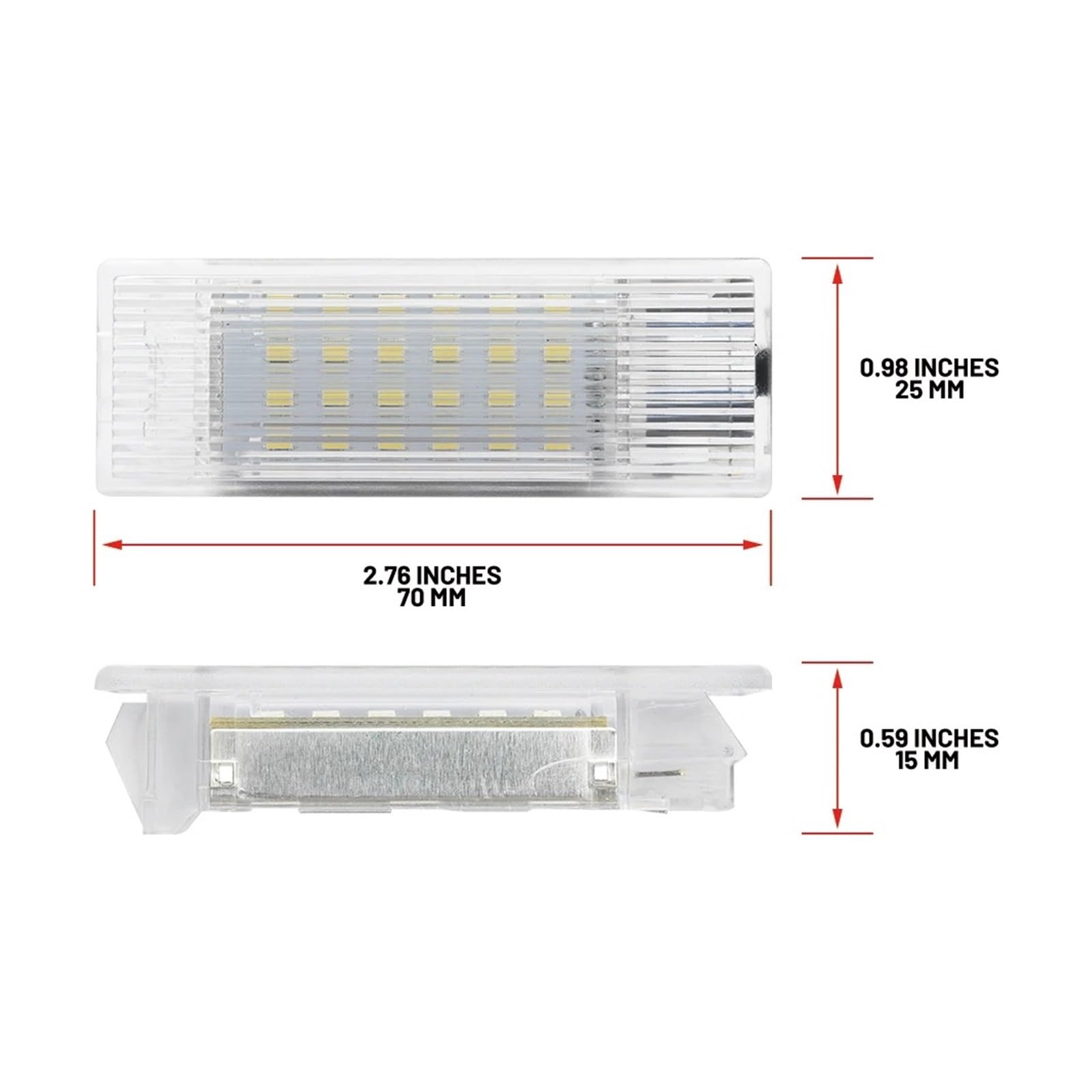 Para BMW F48 X1 2016-2022 Luces Repuesto Interiores Traseras Debajo Espacio Para Los Pies 4x F&R Luz LED Blanca Puerta Paso Luz Cortesía Charco Luces Matrícula Coche
