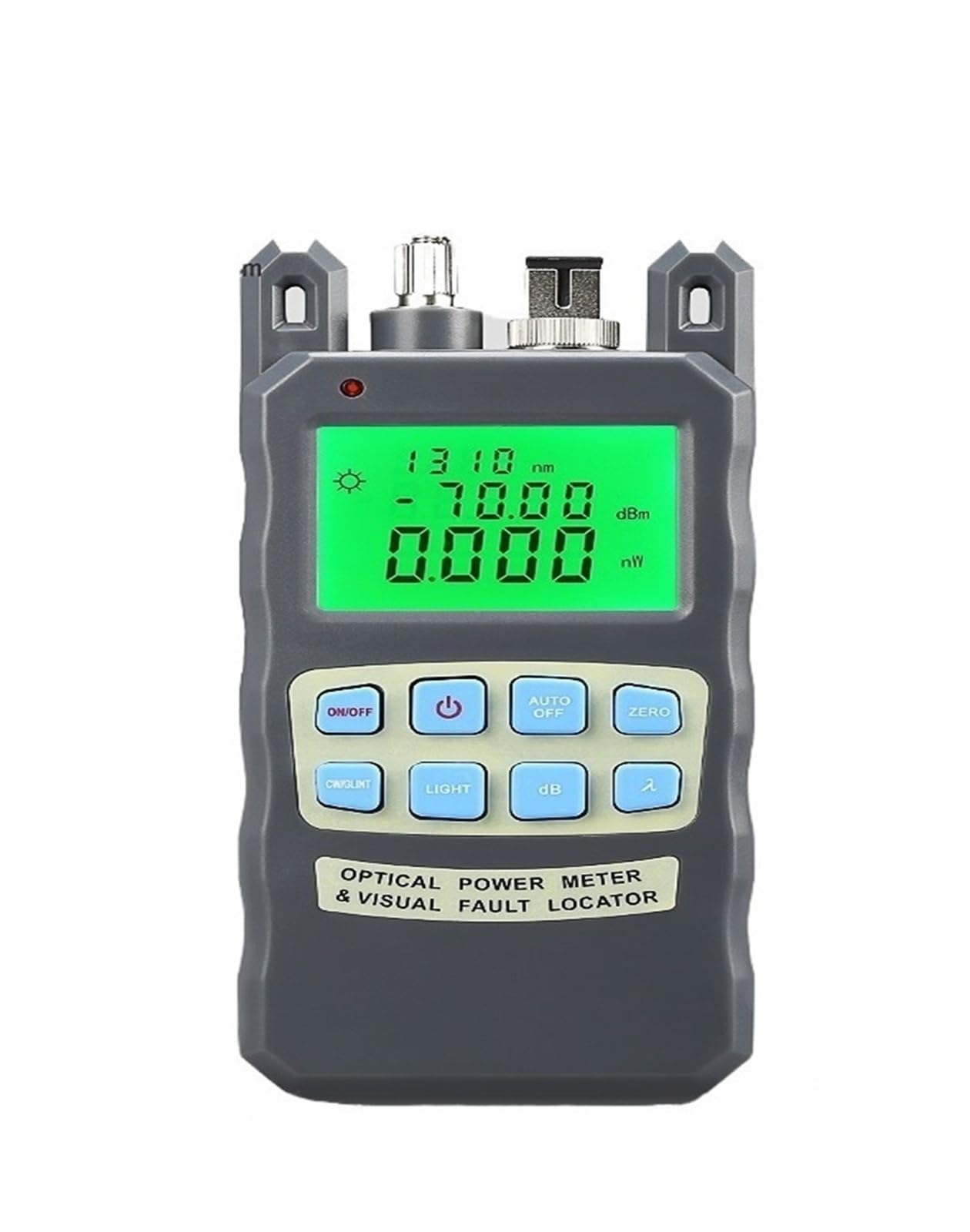 Fiber Optic Cable Tester, All-in-ONE Fiber Optical Power Meter， -70 +10dBm 1/10mw/20mw/30mw/50mw Cable Tester，Visual Fault Locator FTTH Tool(10MW)