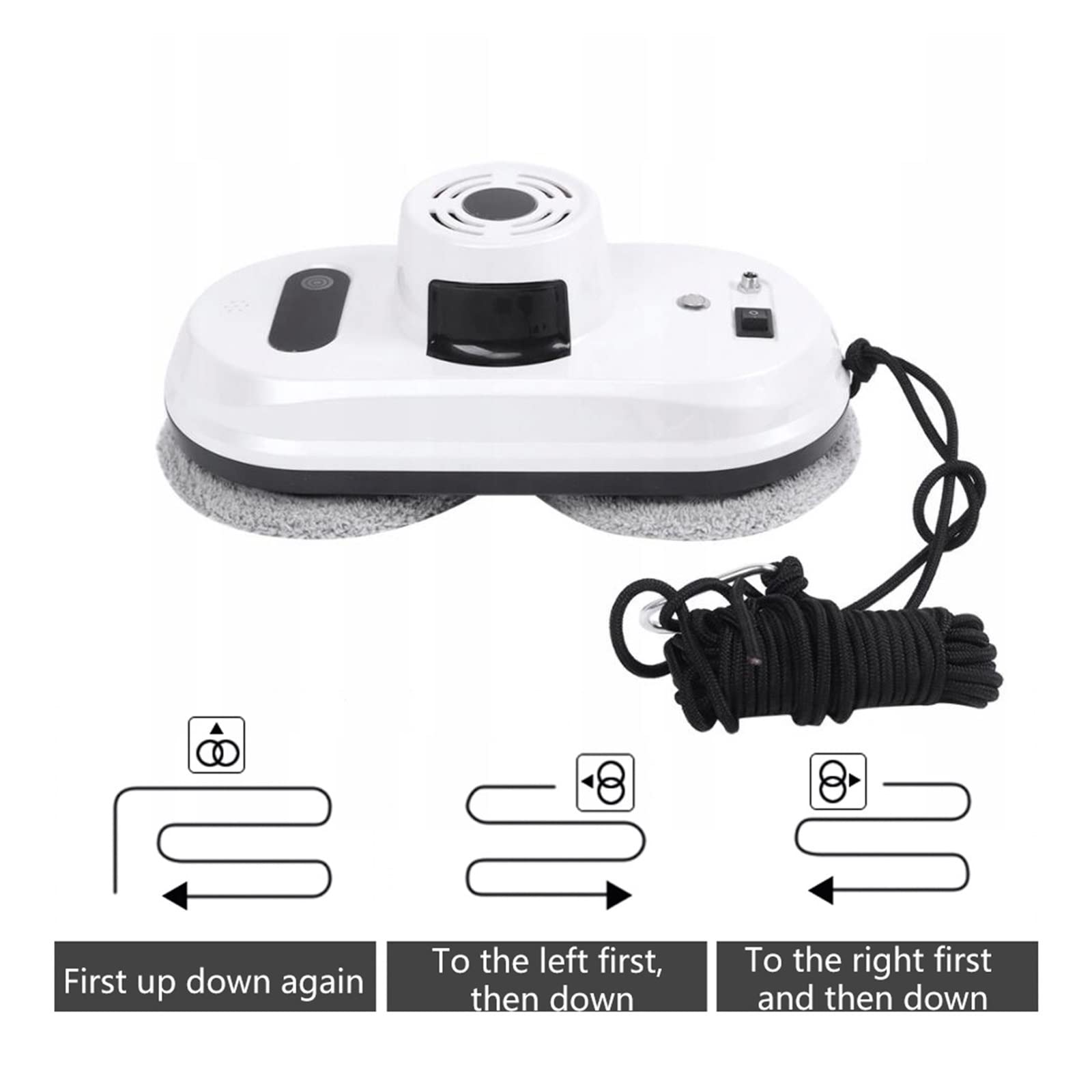 Limpiador de ventanas Robot limpiador de ventanas, Control remoto de vidrio eléctrico for el hogar, piso de vidrio, limpieza de azulejos de cerámica, limpiador de vidrio for ventanas, azulejos, baños