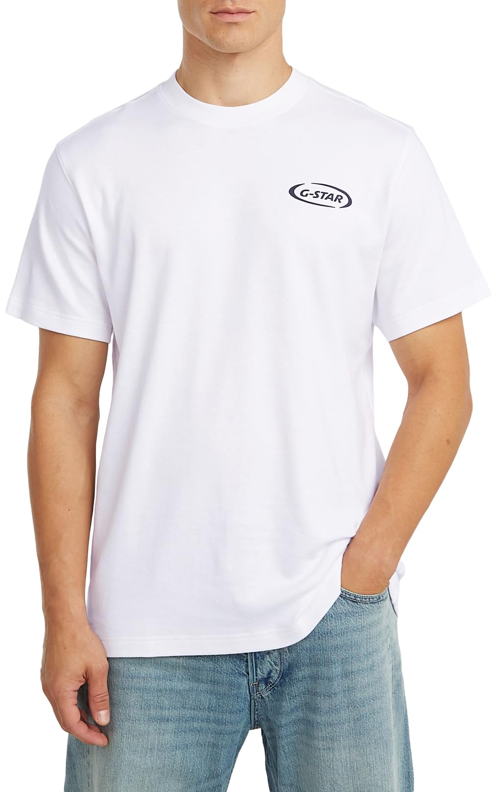 G-Star Men's White (White D28921-D976-110) 90S Logo R T