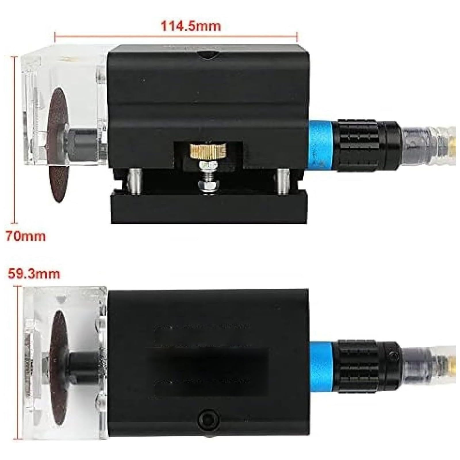 Rectificadora de ranuras, amoladora neumática con 12 cuchillas, velocidad ajustable, rueda de corte de 50 mm, punto de conexión de aire para troquelado plano