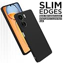 Pikkme Redmi 13C 4G Back Cover Soft Matte Liquid Silicone TPU | Camera Protection | Shockproof Slim Back Case for Redmi 13C 4G (Black) gallery image