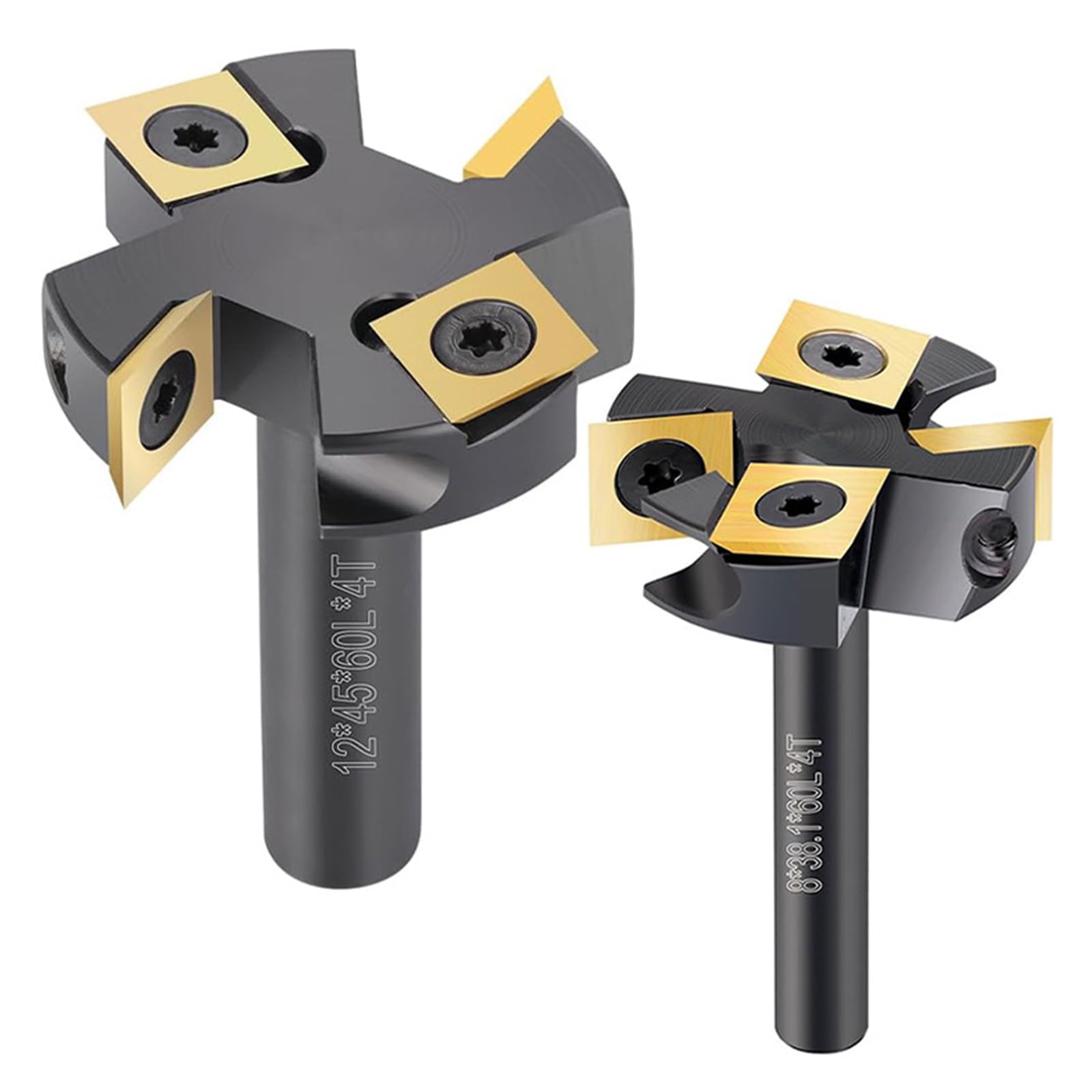 Profesjonalny frez 8 mm 12 mm metalowa wkładka płyta spłaszczająca strugarka do drewna bit nawierzchnia router akcesoria odłączane narzędzie do obróbki drewna