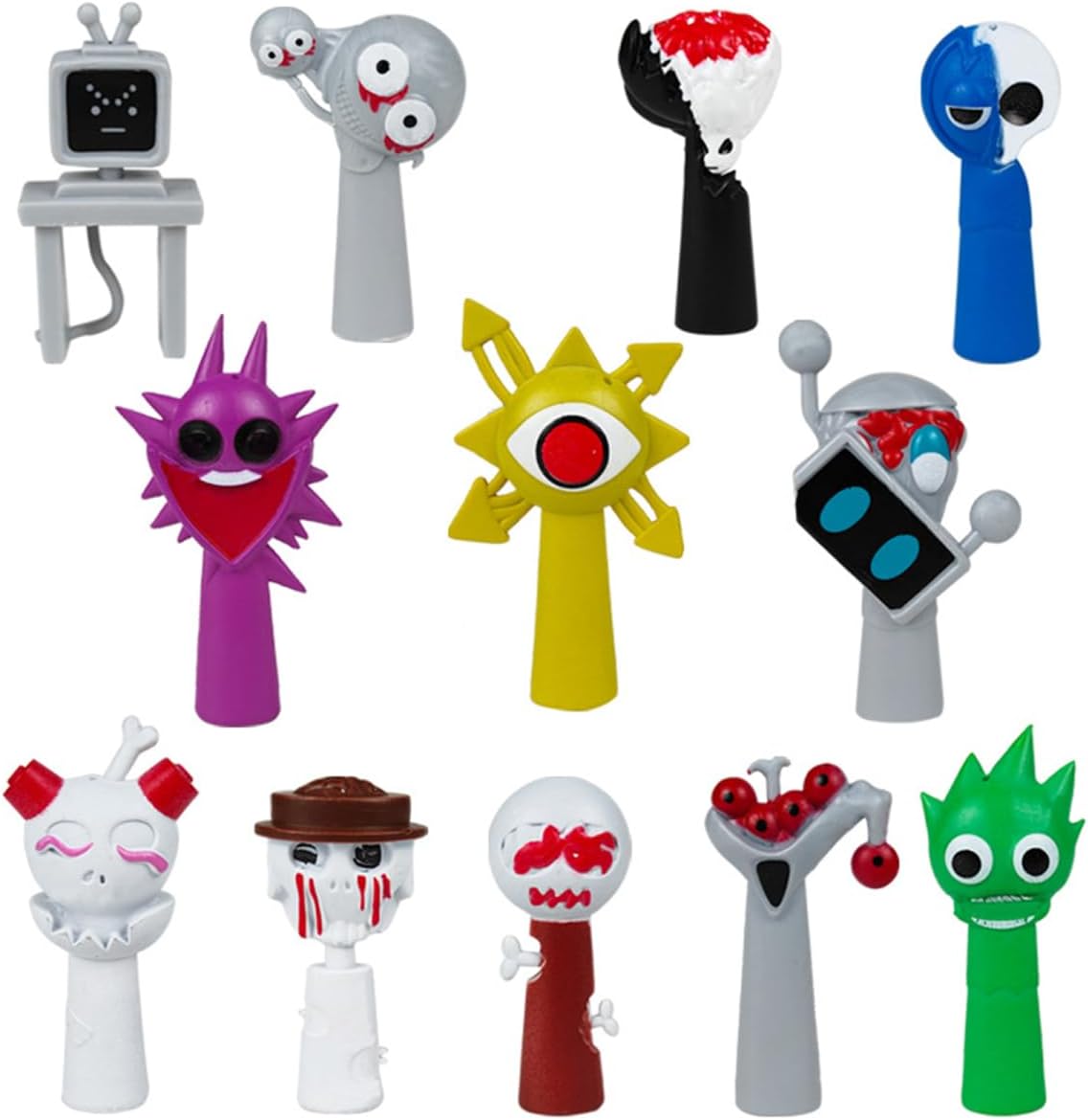 Amazon.com: 12PCS New Sprunki Action Figures, Sprunki Toy Whole Set ...