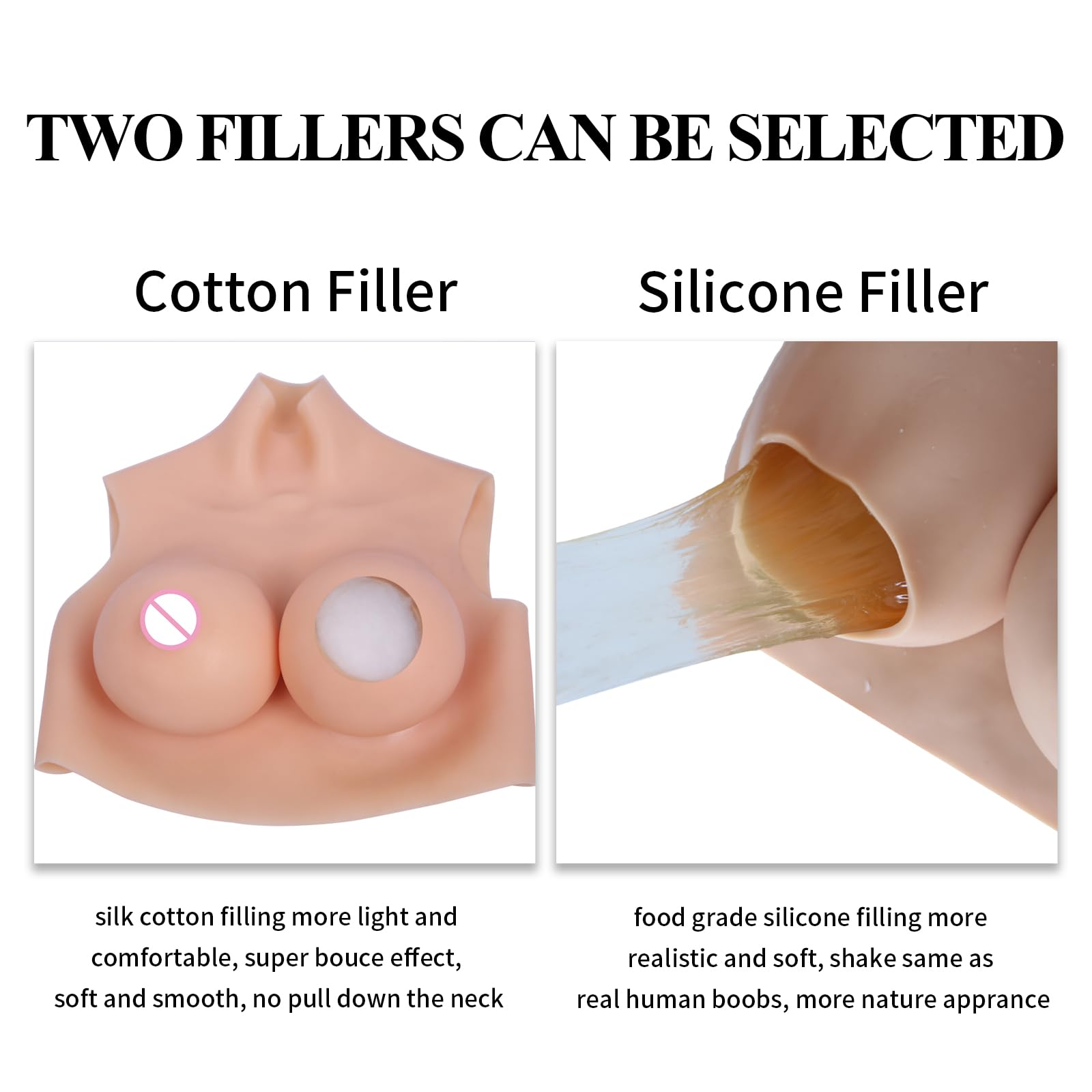 4 ° Silicone Tette Finte Coppa C-G Forme Seno Realistico Silicone Pettorale Seni Finti per Cosplay Crossdressers Drag Queen