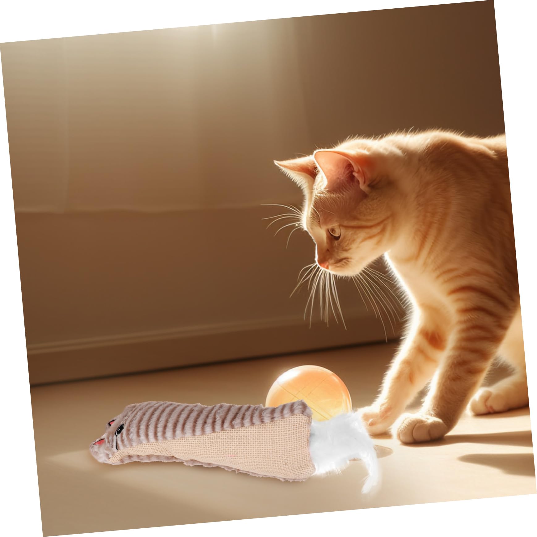 minkissy Jouets pour Chats Interactifs Doux Et Confortables en Papier Froissé en Forme De Dessin Animé