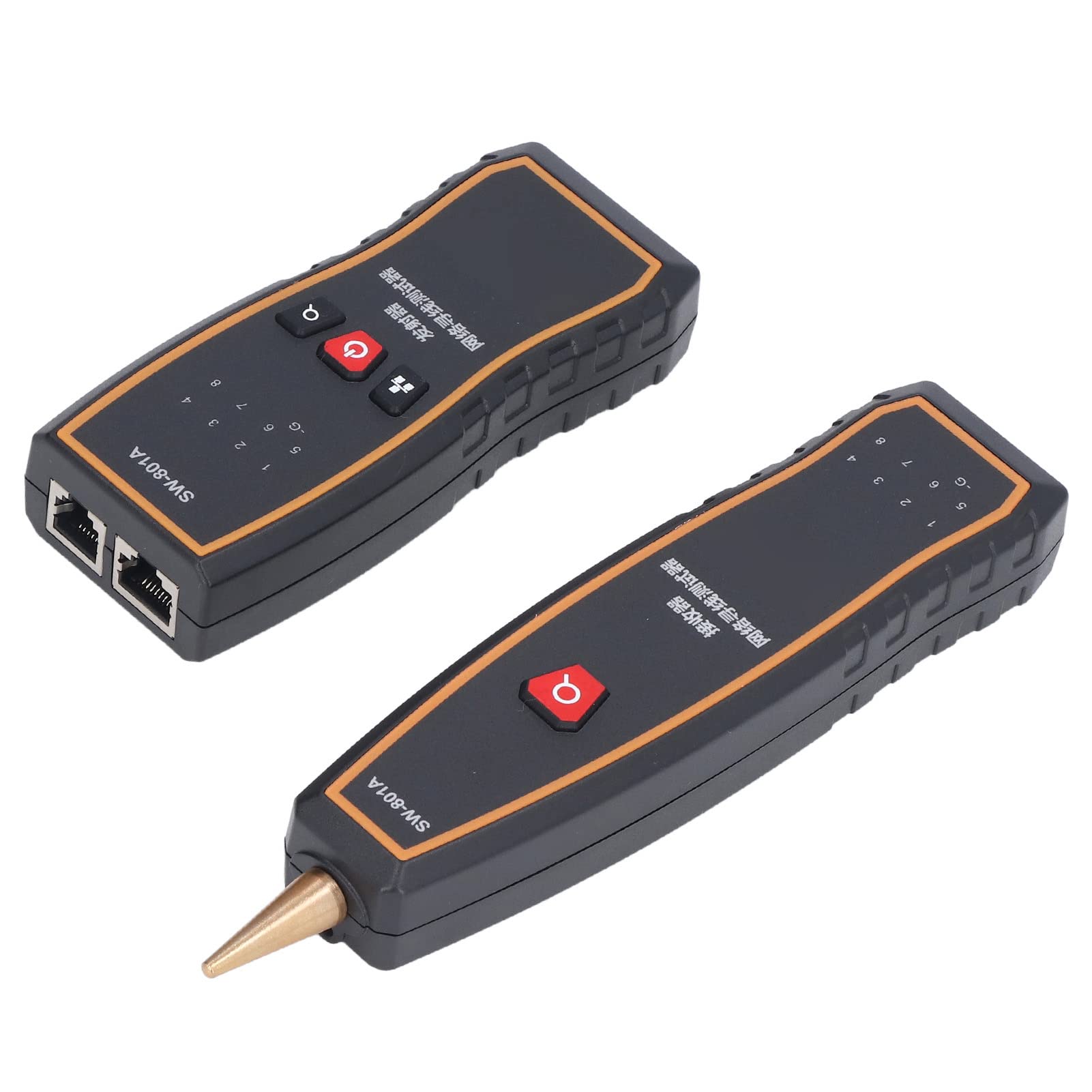 Kabeltester, Leitungsfinder, multifunktionales Drahtdetektor-Werkzeug, professioneller RJ45-RJ11-Netzwerk-Telefonkabeltester für technische Verkabelung, Wartung von