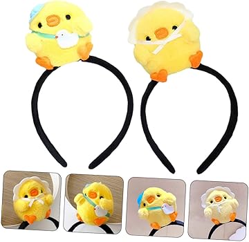 Amazon.co.jp: [BESPORTBLE] 2個 ひよこヘッドバンド 動物の頭の