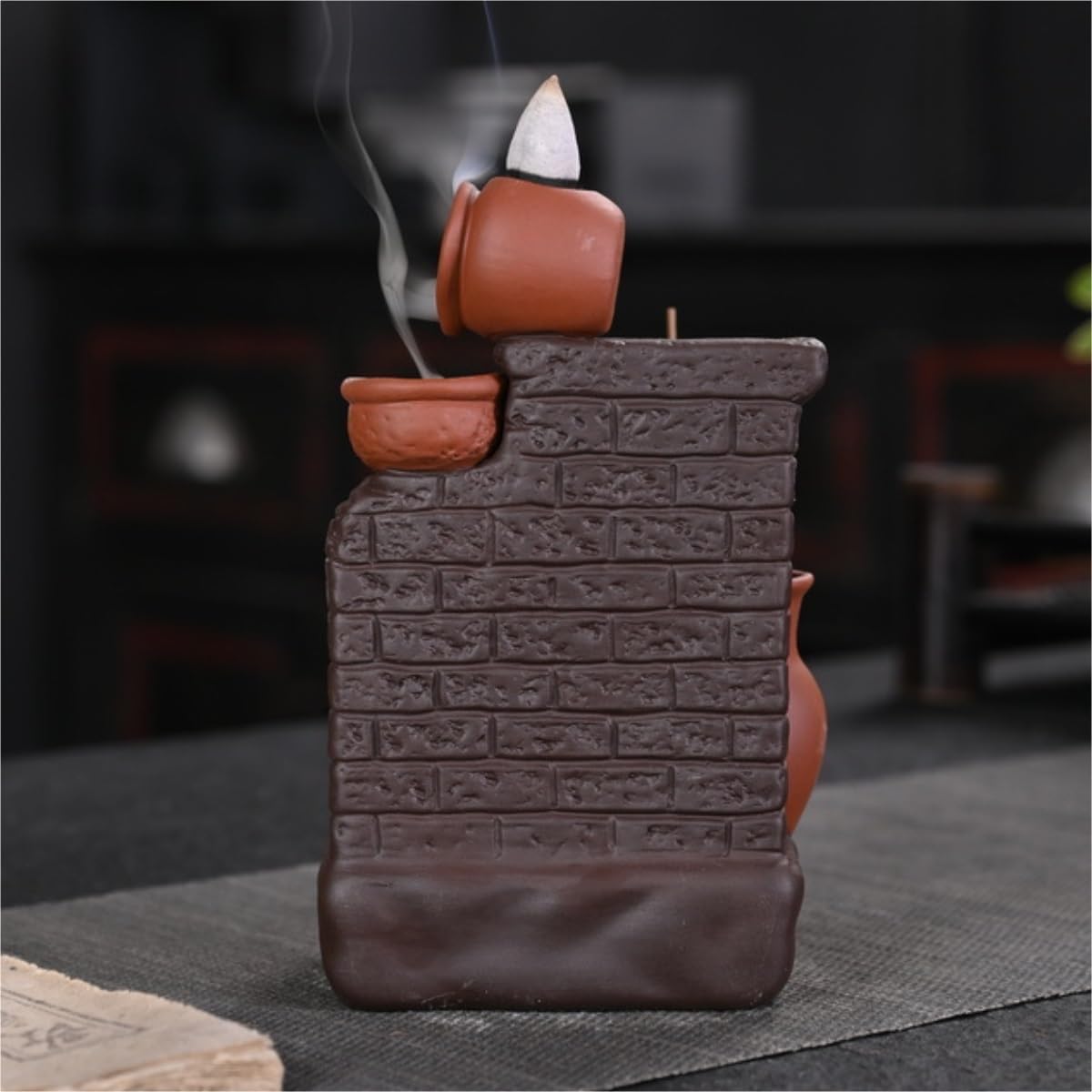 Porta Incenso Bruciatore Incenso Bruciatore Di Incenso Di Riflusso Di Incenso Linea Di Ceramica Arredamento Creativo In Ceramica Sabbia Viola Portaincenso Per Famiglia