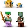 LEGO Minecraft Mercan Kayalığı 21164-7 Yaş ve Üzeri Macera Oyunları Seven Çocuklar İçin Alex, bir Boğuk ve 2 Güzel Kirpi Balığı İçeren Yaratıcı Oyuncak Yapım Seti (92 Parça)