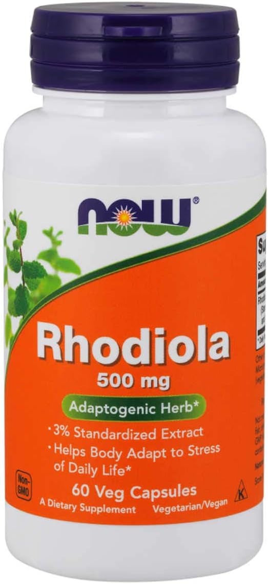 NOW Foods - Rhodiola 3% Extract 500 mg. - 60 Vegetable Capsules