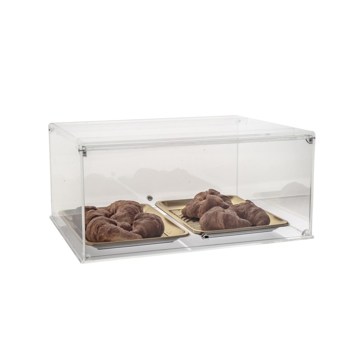 Vetrina da banco bifacciale con sportelli - Misure: 56 x 42 x H20 cm