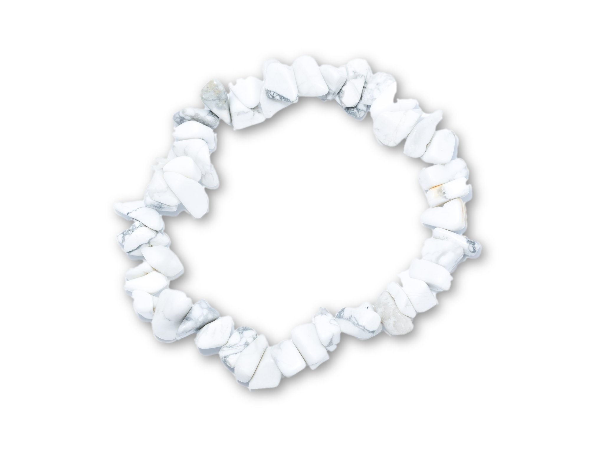 Bracciale color turchese in magnesite naturale con sfere da 4