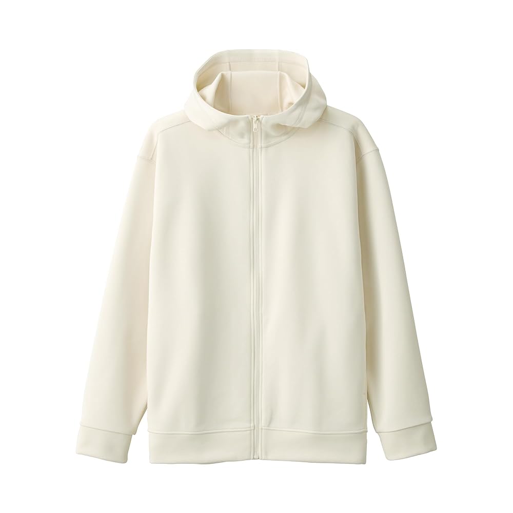 無印　ジップパーカー 紳士 UVカット乾きやすいスウェットフルジップパーカ | 無印良品