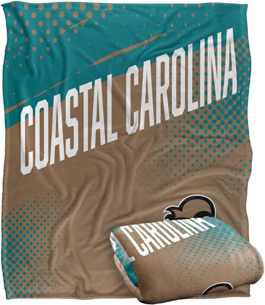 LOGOVISION Coastal Carolina University Fan Zone Silky Touch Super Soft Throw Blanket 50"x60"
