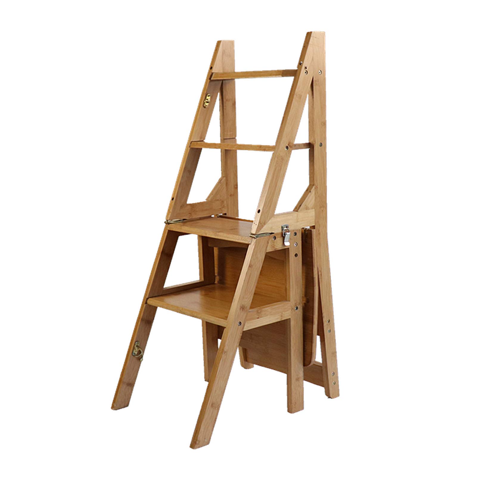 Tabouret en bois polyvalent et escabeau robuste 4 étapes