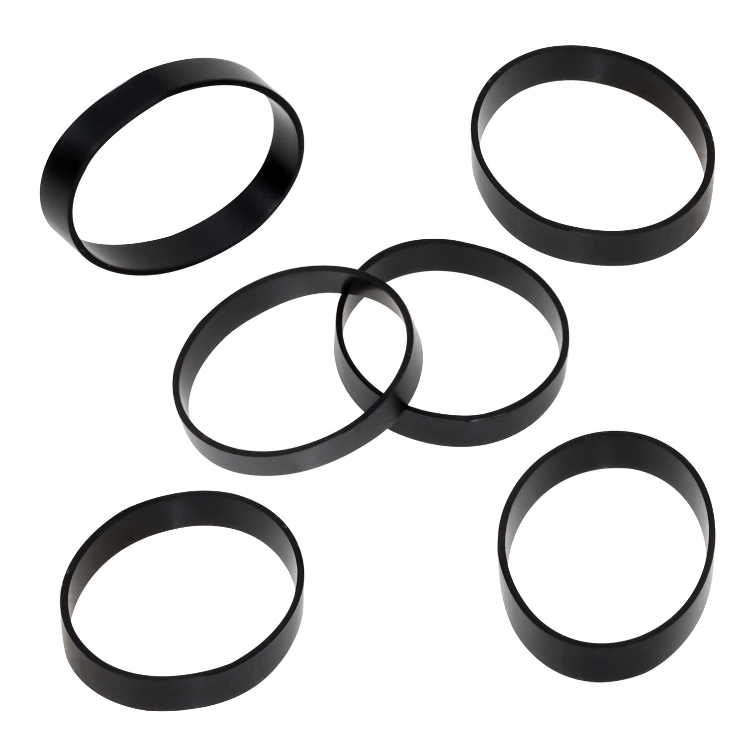 ONLYKXY 100 Pieces Silicone Cable Ties 1 inch/25mm Diameter Flat Rubber Bands Elastic Bands Supplies Reusable Rubber Rings Thick Rubber Bands for