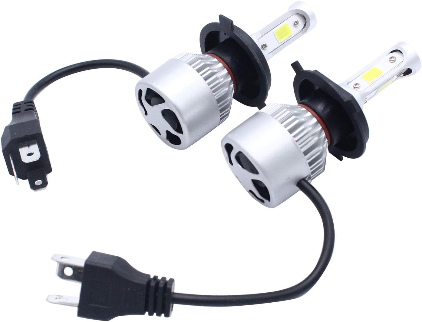 2 Pack H4 HB2 Headlight Bulbs Kit 6000K