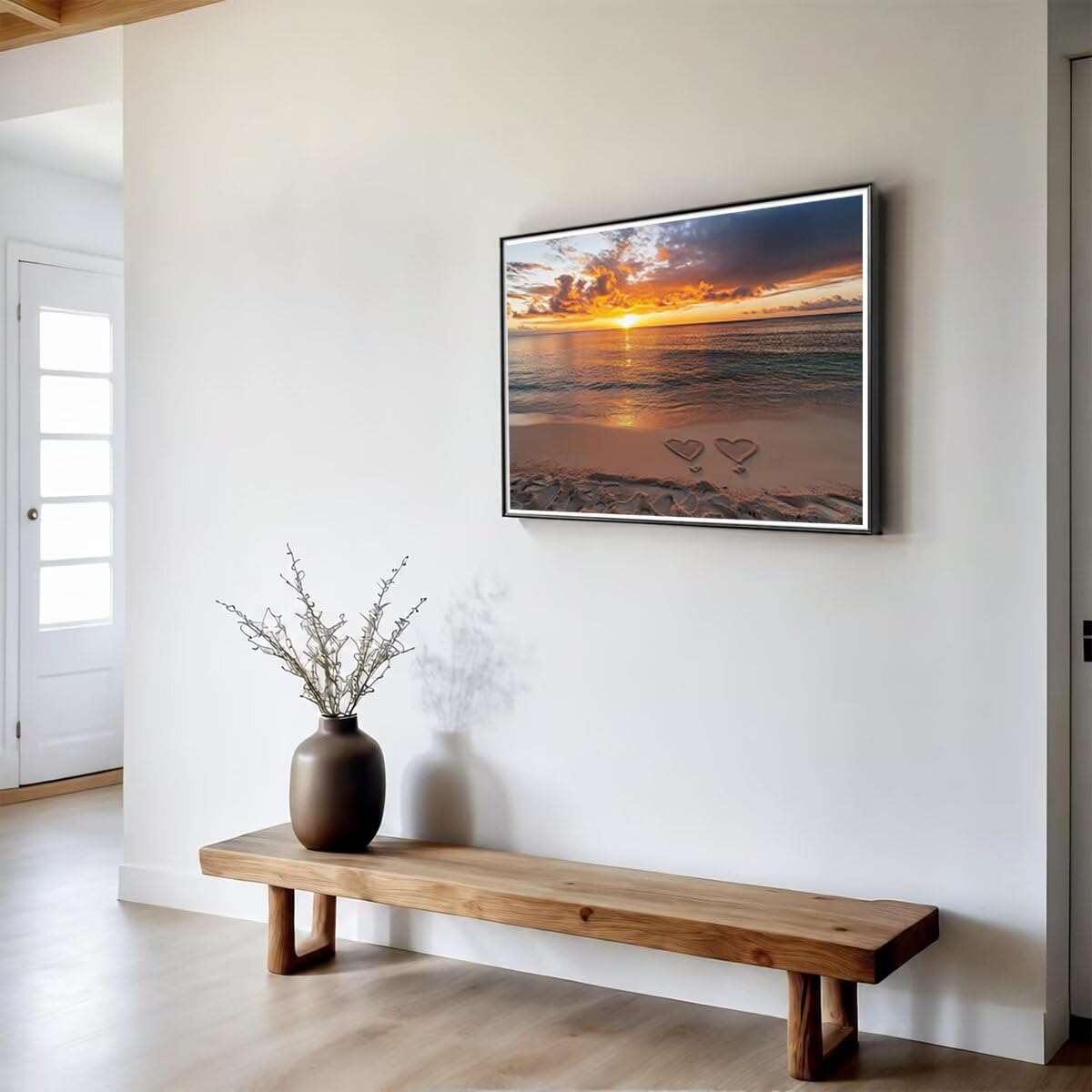 Plaża Diamentowy obraz diamentowy Zestaw podarunkowy 135 x 100 cm L-4637