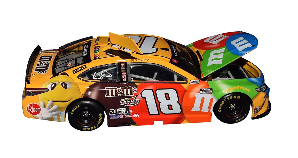 AUTOGRAPHED 2021 Kyle Busch #18 M&M's Toyota 30TH ANNIVERSARY (Joe