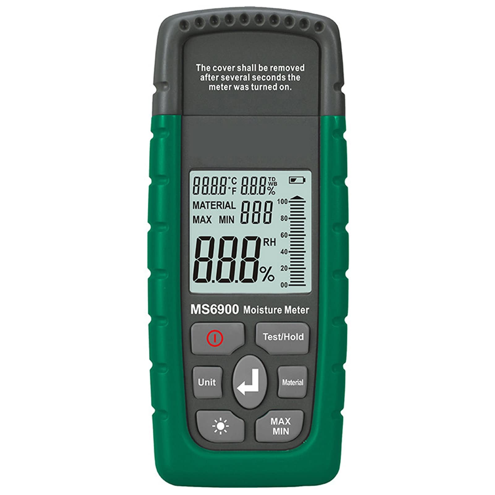 Mmhhhg One Color Moisture Meter, Wood Moisture Tester Digital Moisture Meter Portable Wood Moisture Meter