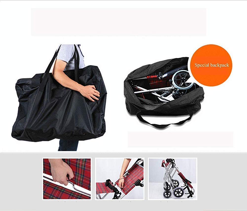 Silla de Ruedas, Silla de Ruedas Plegable, Ligera, portátil, Silla de Ruedas para Ancianos, Viaje, niños ultraligeros, pequeño, portátil, Carrito Plegable Simple, portátil