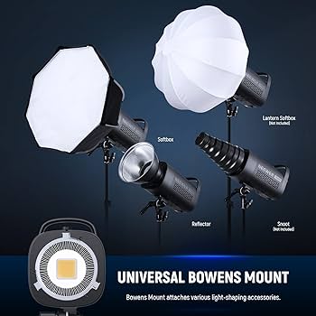 NEEWER CB100 100W LED Video Light Kit, 5600K COB Daylight