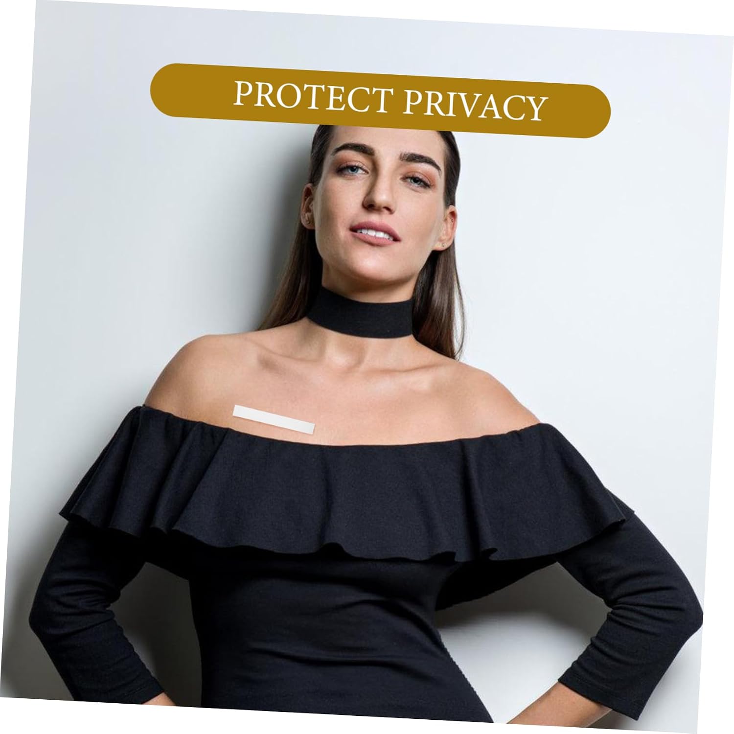 BESPORTBLE 72Sheets Double Sided Non Slip Clothing Tape Transparent Body Tape for Women for Necks Backless Strapless Dresses Skin Friendly Adhesive for Straps and More