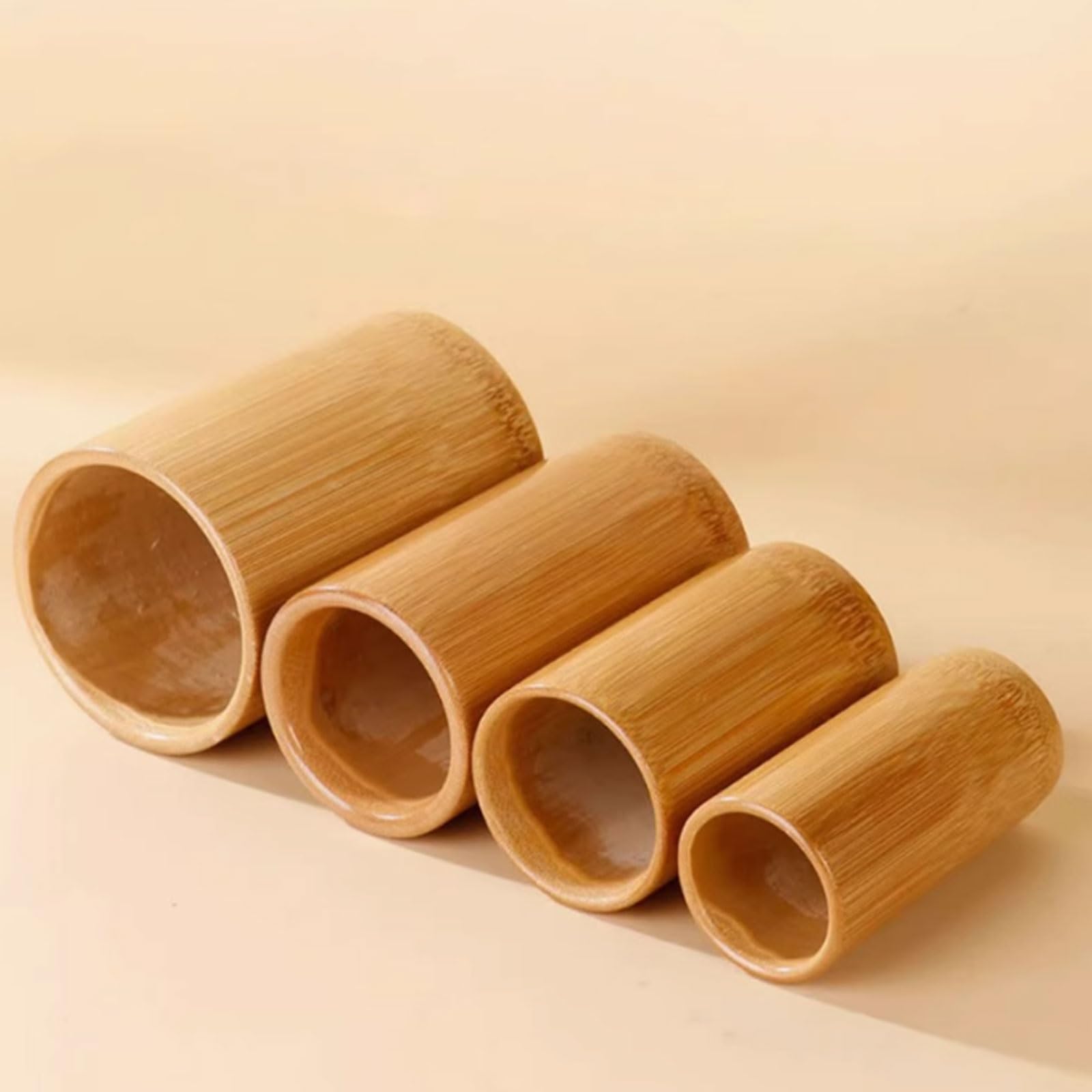 Set da 36 coppette in bambù carbonizzato, kit for terapia con ventose e fuoco della medicina tradizionale cinese