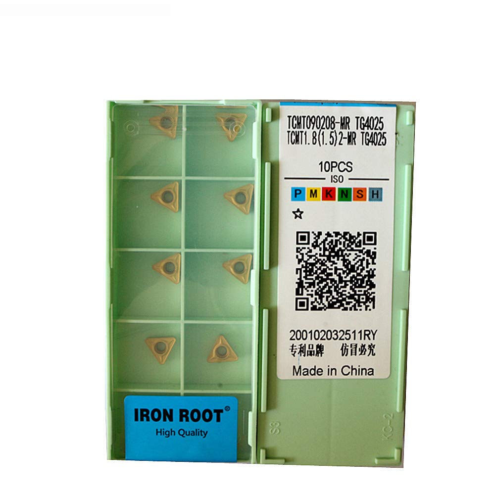 100P TCMT090208-MR TG4025 Series CNC herramienta de corte de torno de metal ranurado inserto de carburo para soporte de herramientas STFCR/L STGCR/L