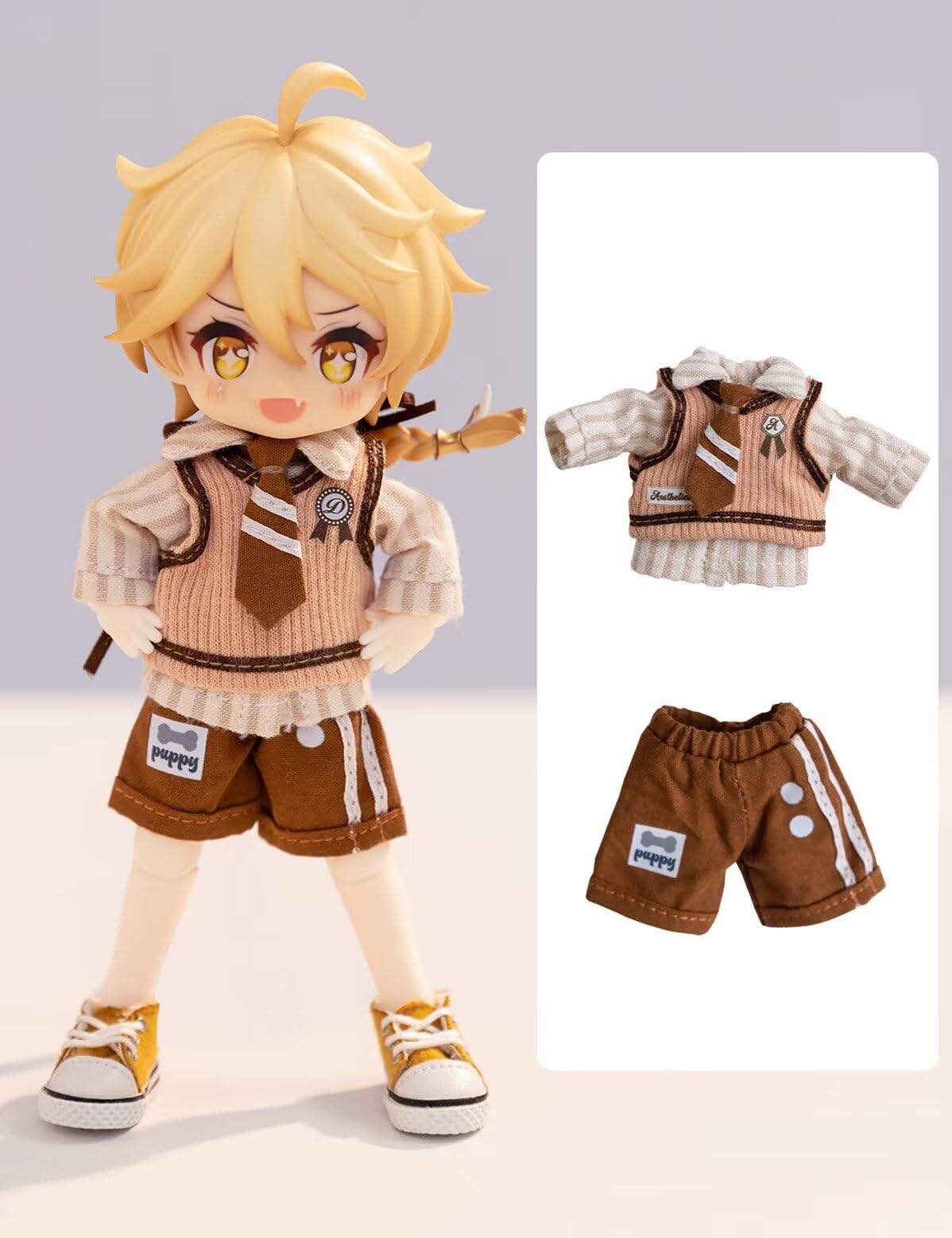 Amazon | YMY オビツ11cmドール服 シャツ+ネクタイ+ウエストコート+