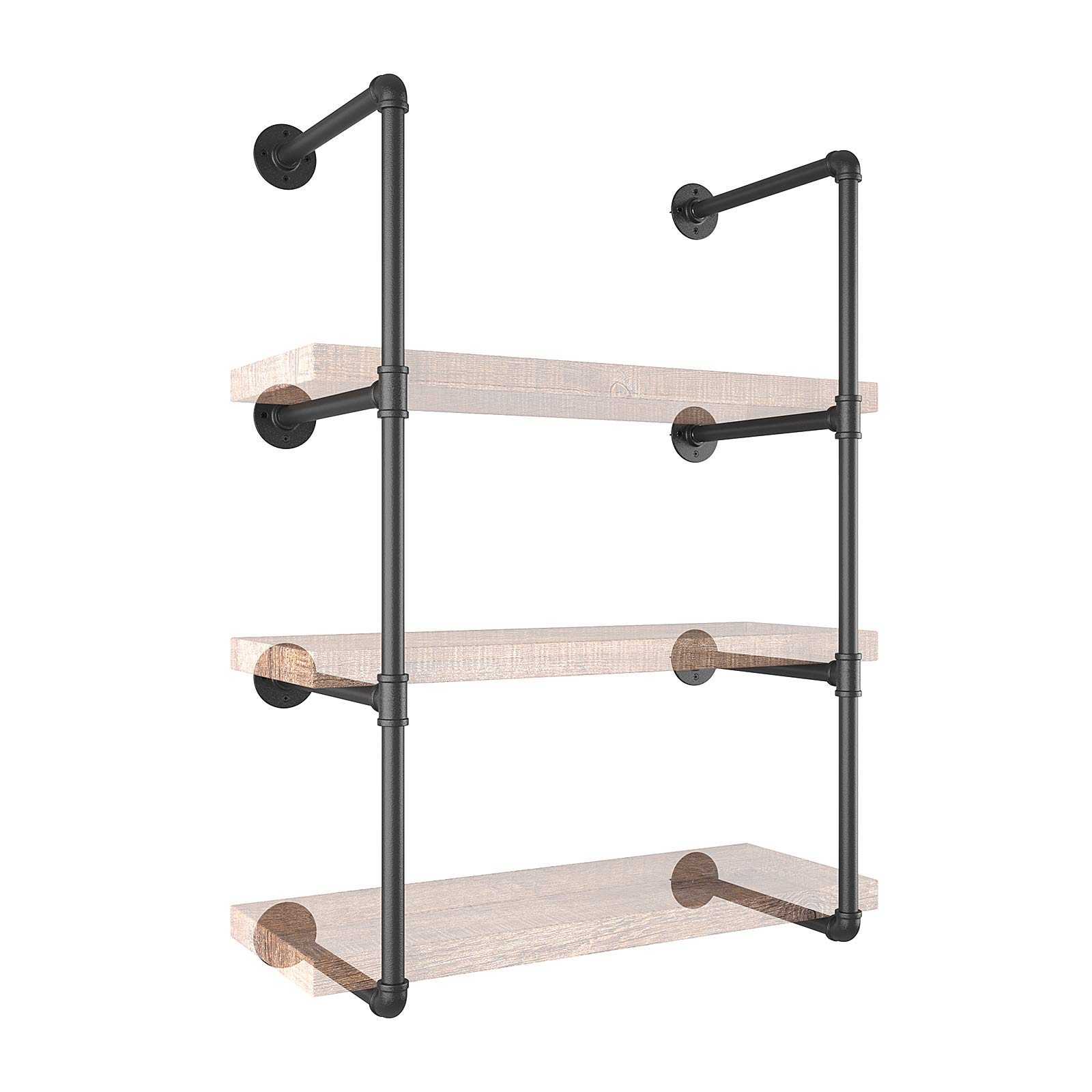 Vintage Industrial Shelves Decor For You