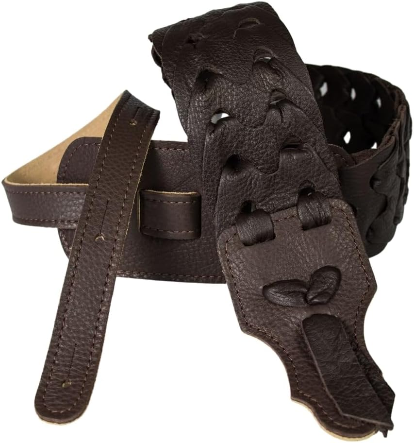 Franklin Strap Hand Linked Glove Leather Guitar Strap