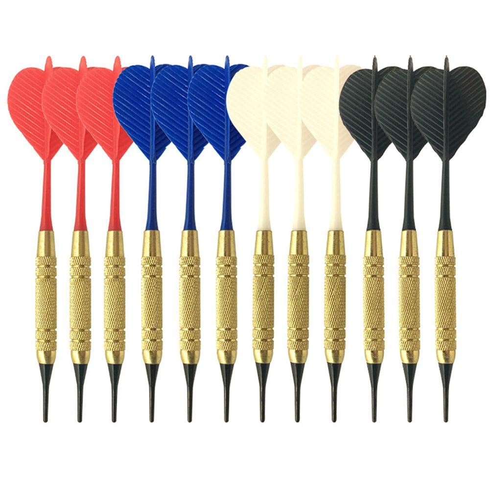 Jeu de fléchettes électroniques en famille avec 12 fléchettes souples 17g sécurisées pour salon