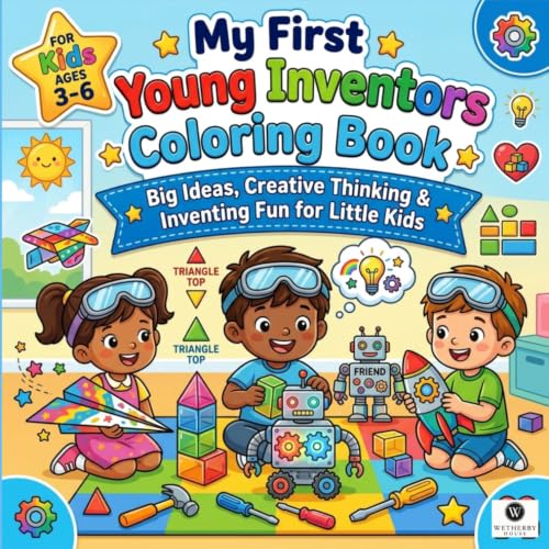 My First Young Inventors Coloring Book: A Fun STEM Ideas Gadgets and Science Activity Book for Kids image 2
