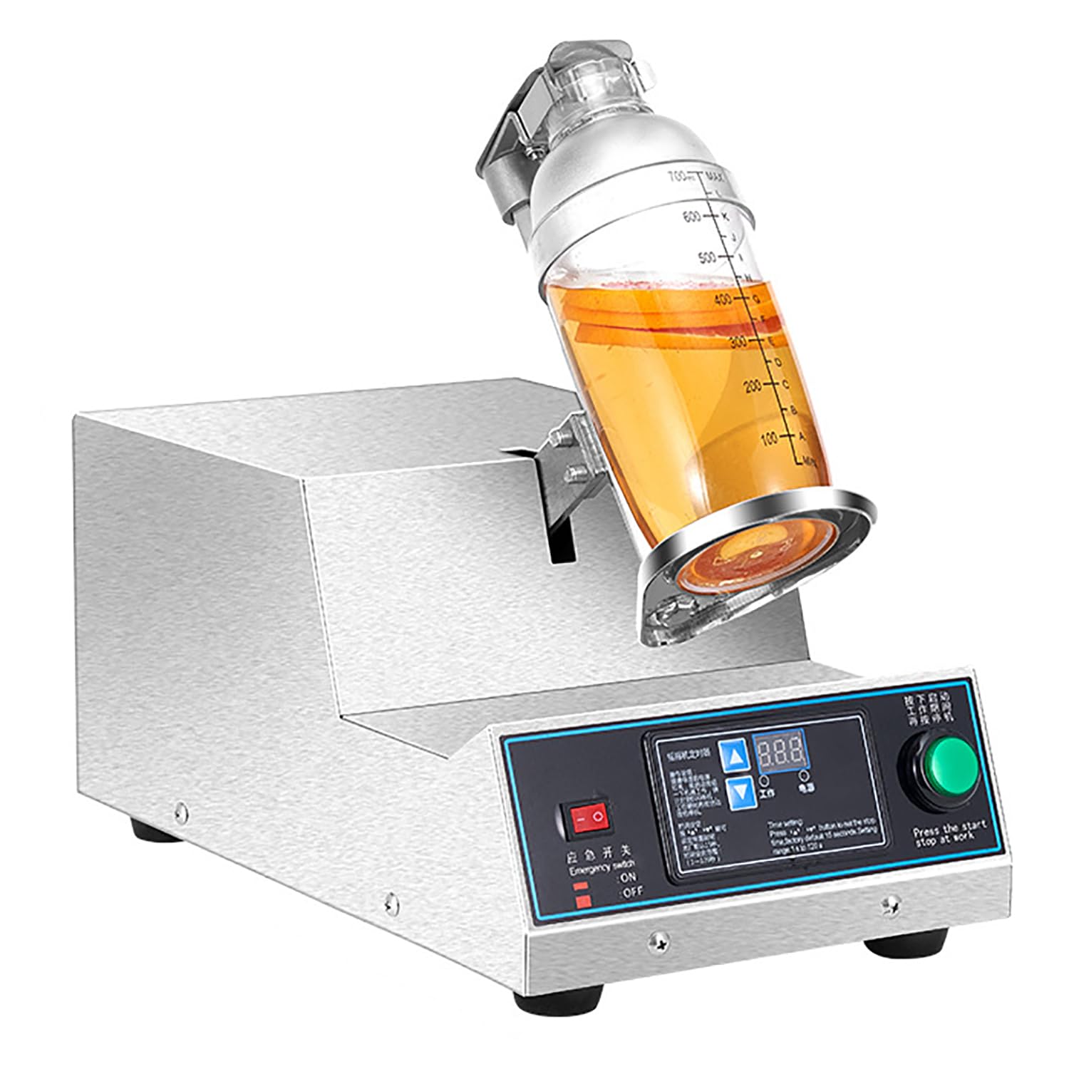 Coctelera eléctrica de 140 W con Temporizador Inteligente (0-120 s, 350-700 ml), para café, zumos y Batidos.