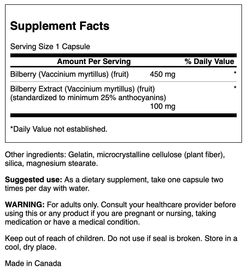 Swanson Extra-Strength Bilberry Standardized 100 mg, 60 Capsules — Amazon image 2