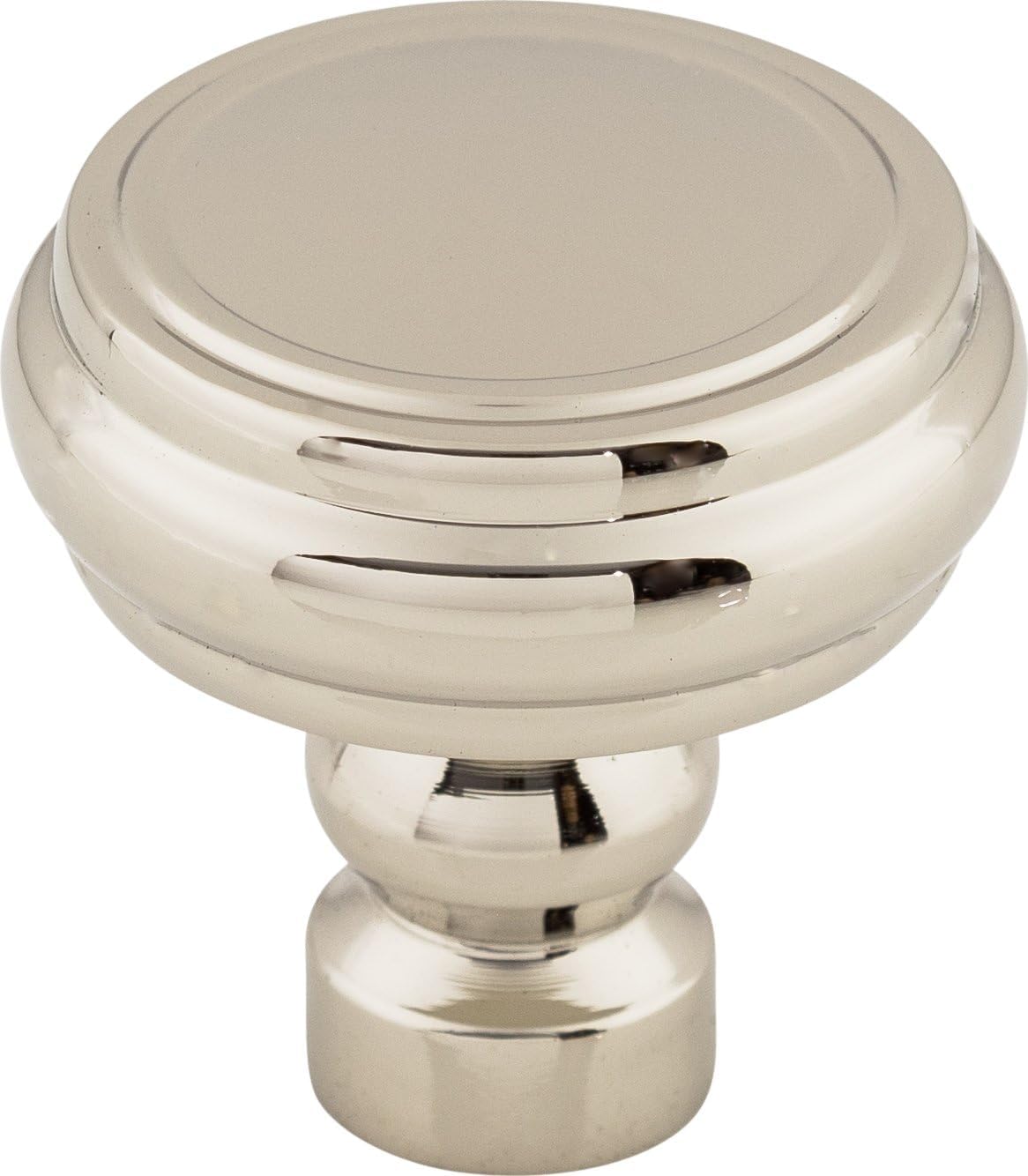 Brixton Rimmed Cabinet Knob - 1 1/4" Diameter in Flat Black
