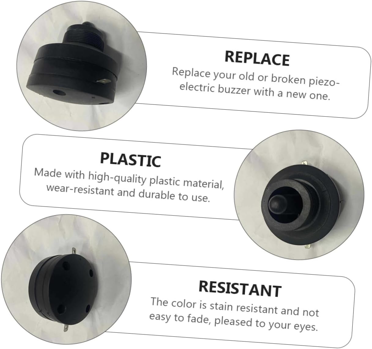 8 Pcs Car Tweeter Speakers Black Plastic High-pitched Sound