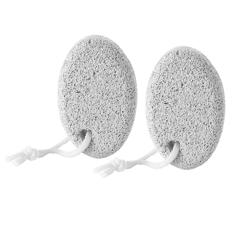 2 Pcs Natural Foot Pumice Stone by YFS, Real Stone, not