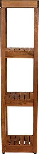 Miniatura 7 de AquaTeak Sula Square - Soporte de baño de teca de cuatro niveles