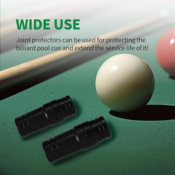 3 Pair Billiard Stick Joint Protectors, 5/16 x 3/4/8/9//10/11/14/18, Pool Cue Stick Protectors Threaded Joint Protectors Plastic Billiards Equipment
