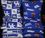 BackYardGamesUSA Plastic Resin Filled Cornhole Bags Made w UK Kentucky Wildcats Fabric